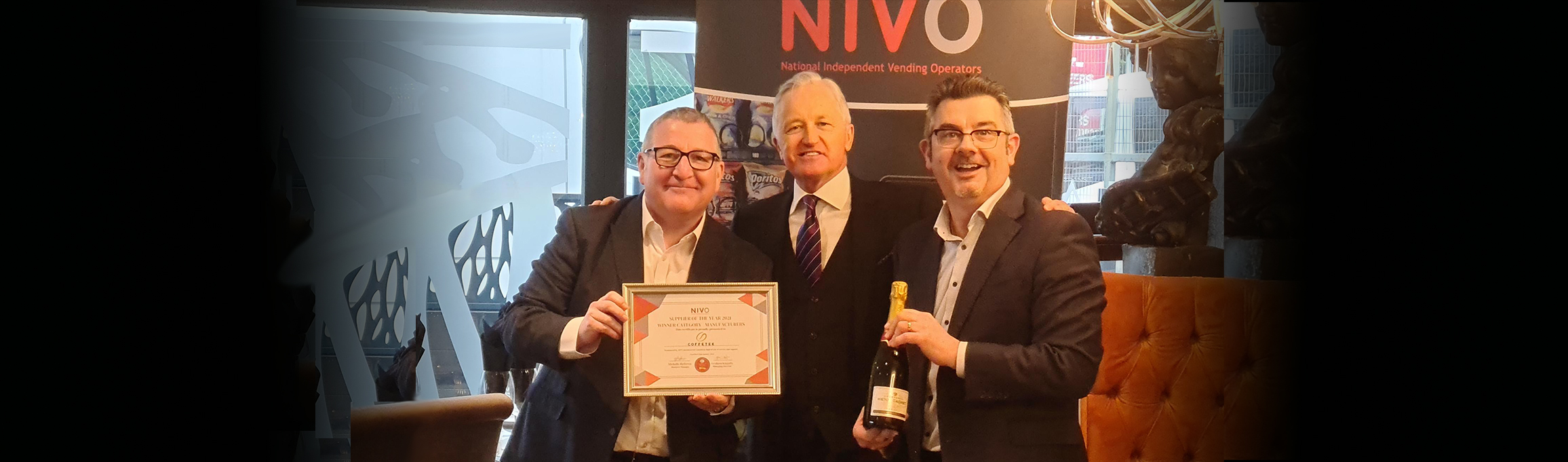 Coffetek has once again been awarded the best equipment supplier by NIVO